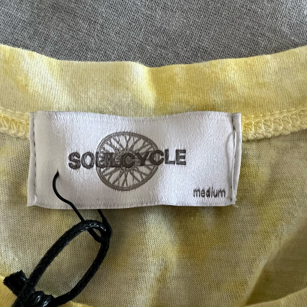 NWT Soul Cycle Rainbow Soul Tiedye Tank, Yellow, MEDIUM - Picture 2 of 7